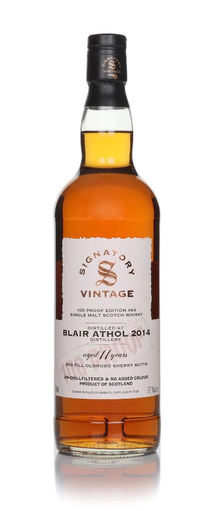 Blair Athol 11 Year Old 2014 - 100 Proof Edition #64 (Signatory) Single Malt Whisky