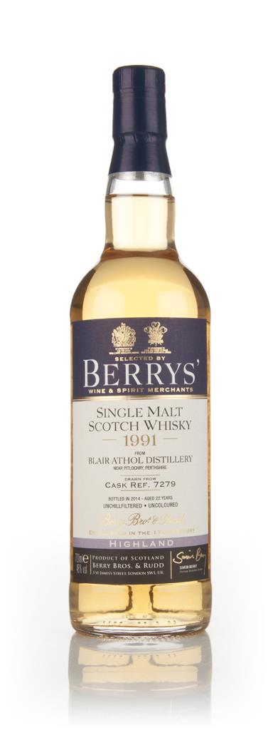 Blair Athol 22 Year Old 1991 (cask 7279) (Berry Bros. & Rudd) Single Malt Whisky