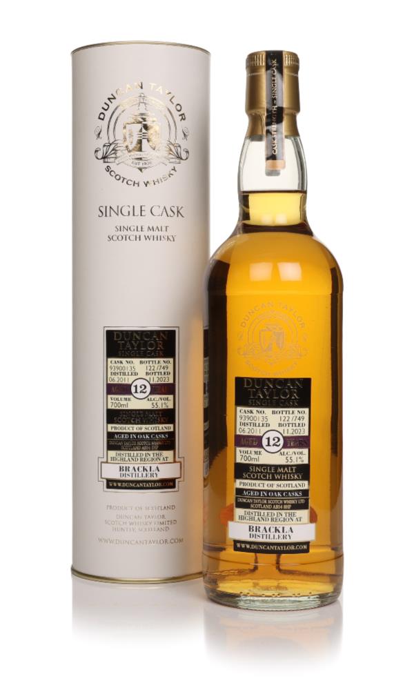 Brackla 12 Year Old 2011 (Cask 93900135) - Single Cask (Duncan Taylor) Single Malt Whisky