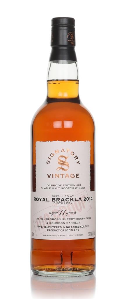 Royal Brackla 11 Year Old 2014 - 100 Proof Edition #67 (Signatory) Single Malt Whisky
