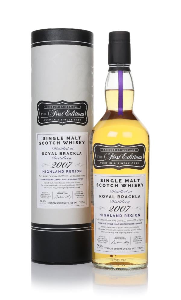 Royal Brackla 15 Year Old 2007 (cask 19733) - The First Editions (Hunt Single Malt Whisky