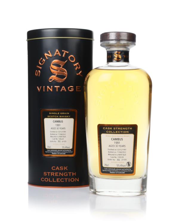 Cambus 30 Year Old 1991 (cask 104228) - Cask Strength Collection (Sign Grain Whisky