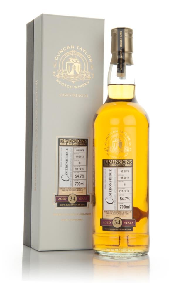 Cameronbridge 34 Year Old 1978 - Dimensions (Duncan Taylor) Grain Whisky
