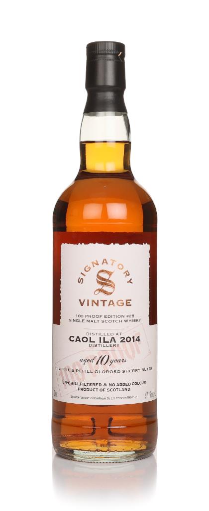 Caol Ila 10 Year Old 2014 - 100 Proof Edition #28 (Signatory) Single Malt Whisky