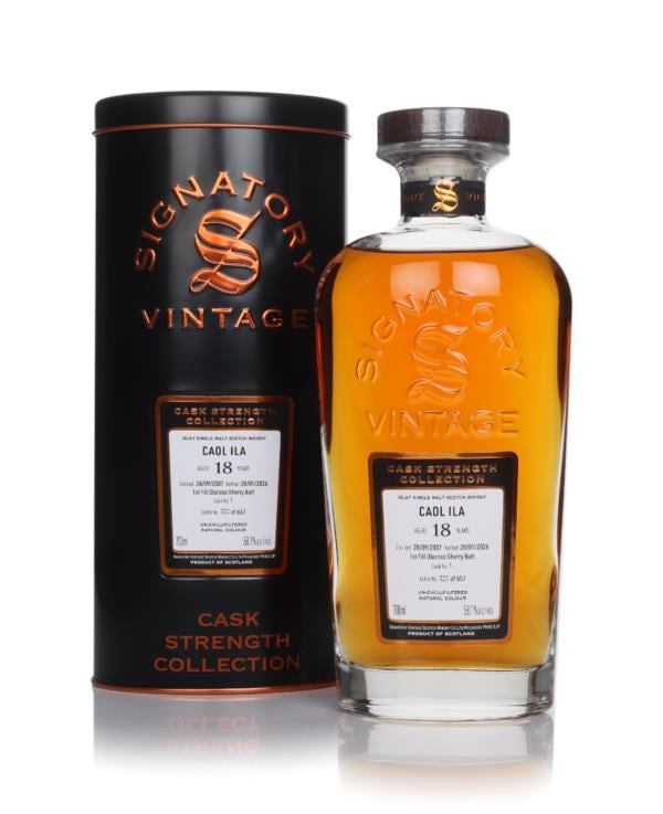 Caol Ila 18 Year Old 2007 (cask 1) - Cask Strength Collection (Signato Single Malt Whisky
