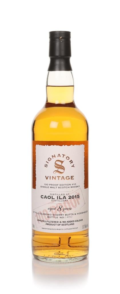 Caol Ila 8 Year Old 2015 - 100 Proof Edition #10 (Signatory) Single Malt Whisky