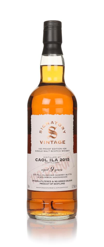 Caol Ila 9 Year Old 2015 - 100 Proof Edition #26 (Signatory) Single Malt Whisky