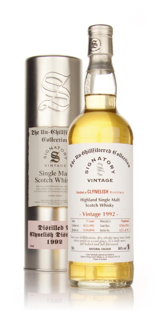 Clynelish 17 Year Old 1992 - Un-Chillfiltered (Signatory) Single Malt Whisky