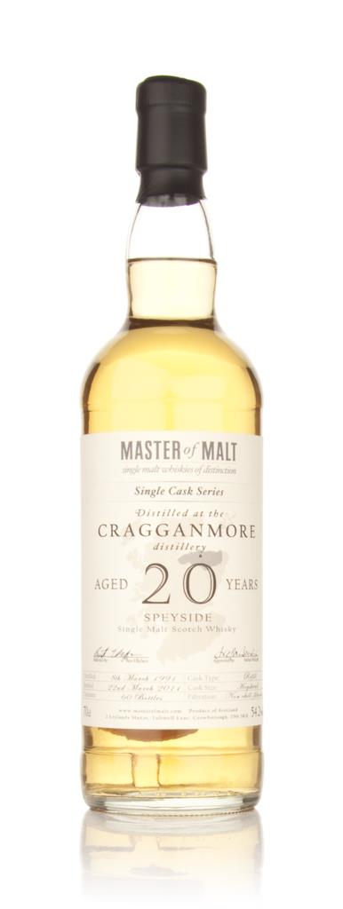 Cragganmore 20 Year Old 1991 Cask 1157 - Single Cask (Master of Malt) Single Malt Whisky