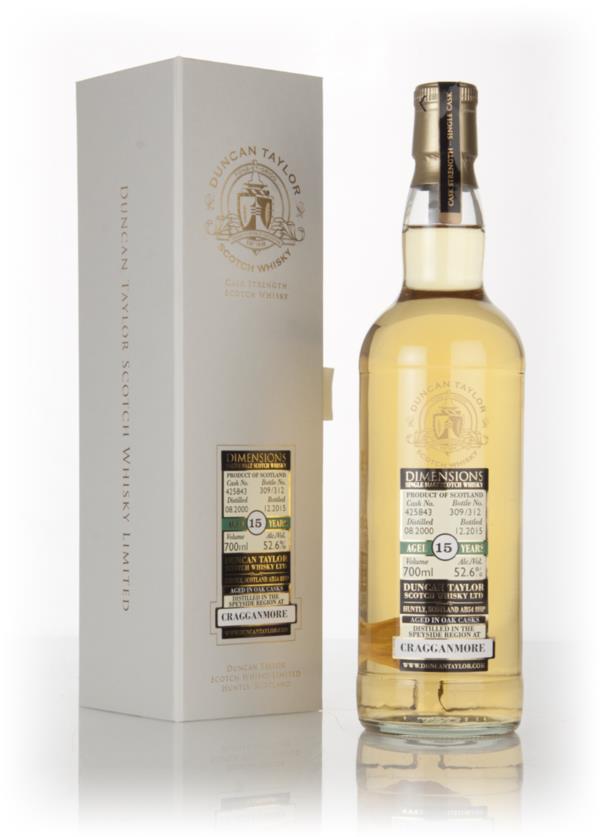 Cragganmore 15 Year Old 2000 (cask 425843) - Dimensions (Duncan Taylor Single Malt Whisky