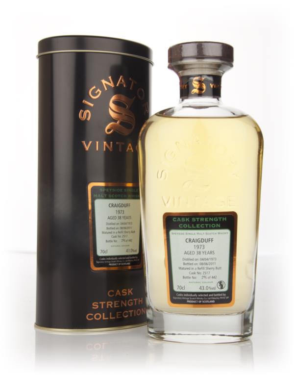 Craigduff 38 Year Old 1973 - Cask Strength Collection (Signatory) Single Malt Whisky