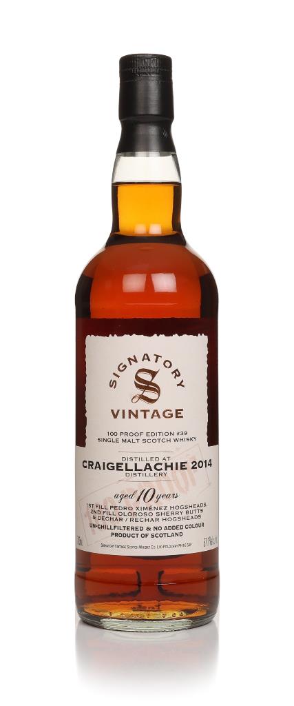Craigellachie 10 Year Old 2014 - 100 Proof Edition #39 (Signatory) Single Malt Whisky