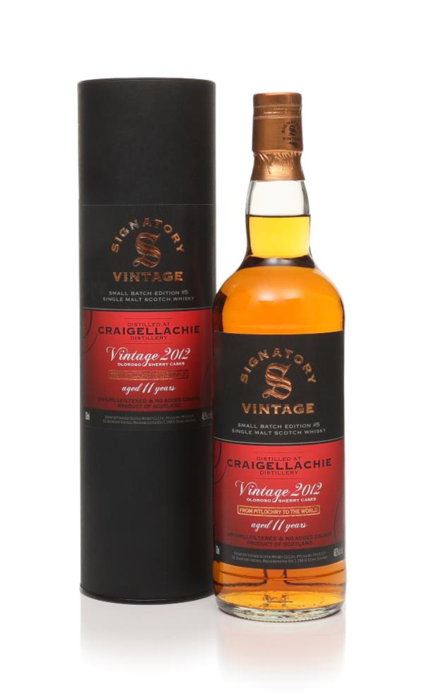 Craigellachie 11 Year Old 2012 - Small Batch Edition #5 (Signatory) Single Malt Whisky