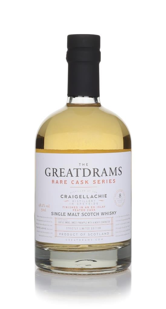 Craigellachie 8 Year Old Peated Cask Finish - Rare Cask Series (GreatD Single Malt Whisky Craigellachie 8 Year Old Peated Cask Finish - Rare Cask Series (GreatD Single Malt Whisky