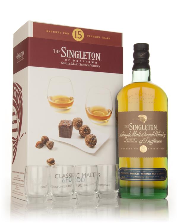 Singleton of Dufftown 15 Year Old - Classic Malts & Food Gift Set with Single Malt Whisky