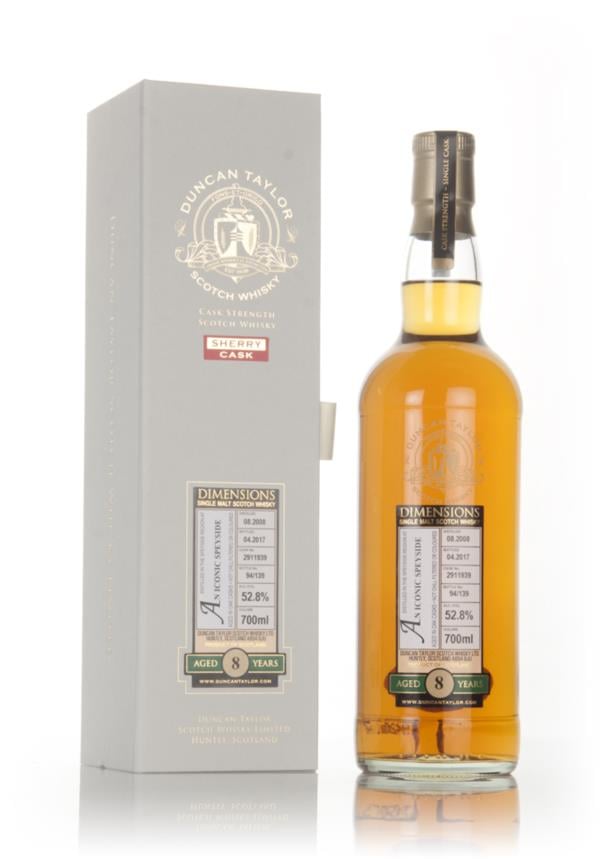 An Iconic Speyside 8 Year Old 2008 (cask 2911939) - Dimensions (Duncan Single Malt Whisky