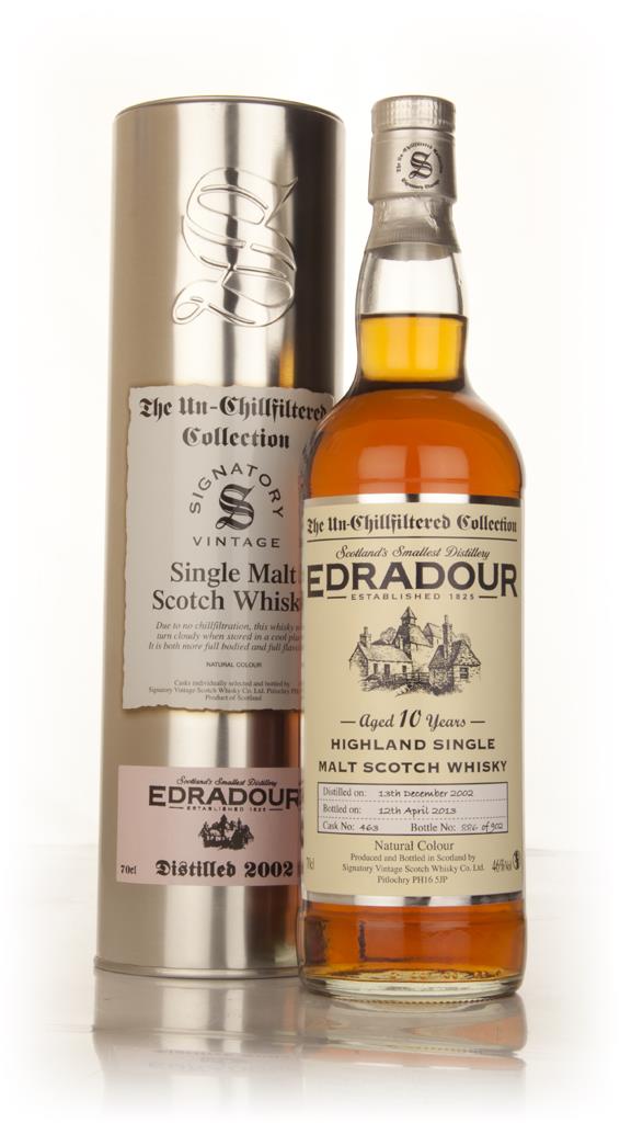 Edradour 10 Year Old 2002 (cask 463) - Un-Chillfiltered (Signatory) Single Malt Whisky