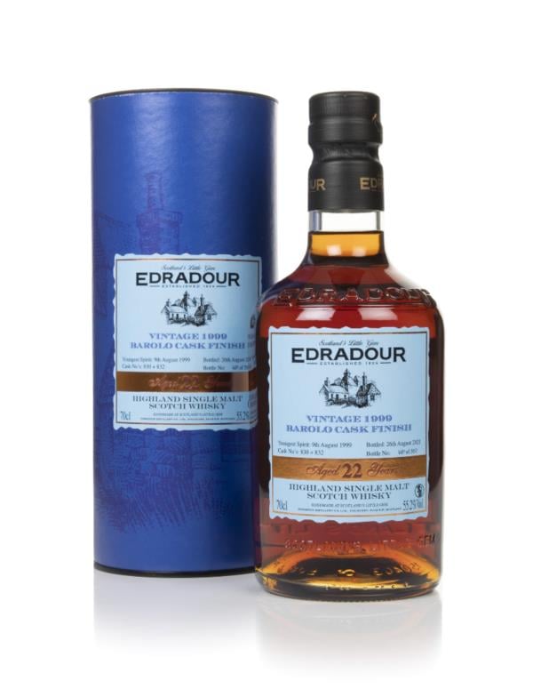 Edradour 22 Year Old 1999 (cask 830 & 832)  - Barolo Cask Finish Single Malt Whisky