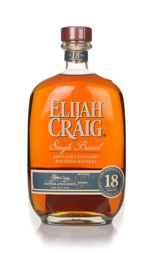 Elijah Craig Single Barrel 18 Year Old Bourbon Whiskey