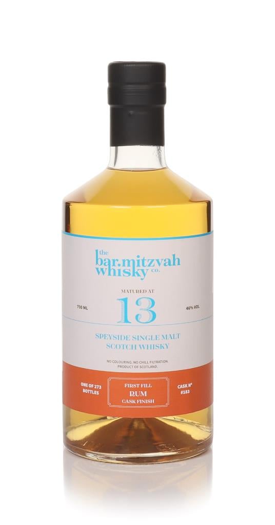 The Bar Mitzvah 13 Year Old cask 183 Rum Cask Finish Fruitful Spi Single Malt Whisky