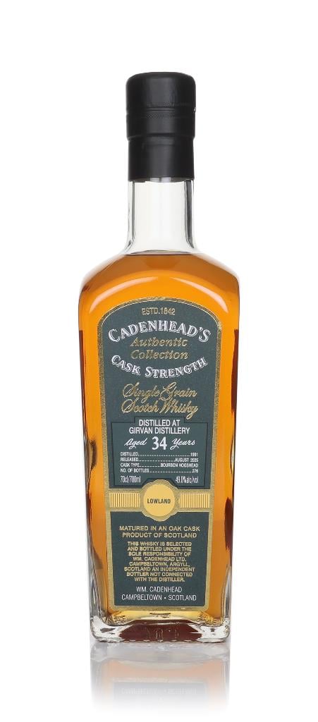 Girvan 34 Year Old 1991 - Cadenhead's Authentic Collection Grain Whisky