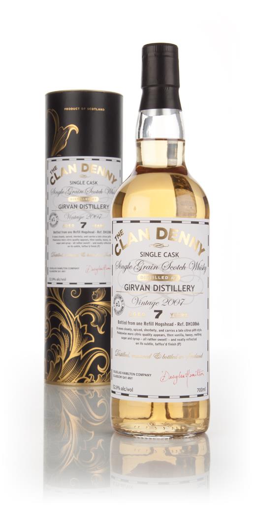 Girvan 7 Year Old 2007 (cask 10866) - The Clan Denny  (Douglas Laing) Grain Whisky