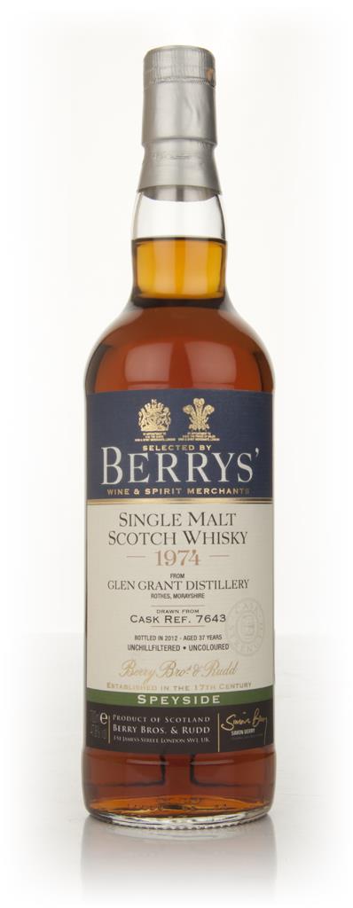 Glen Grant 37 Year Old 1974 Cask 7643 (Berry Bros. & Rudd) Single Malt Whisky