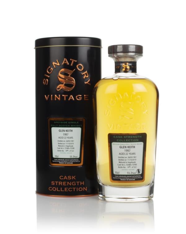 Glen Keith 22 Year Old 1997 (casks 72589 & 72590) - Cask Strength Coll Single Malt Whisky