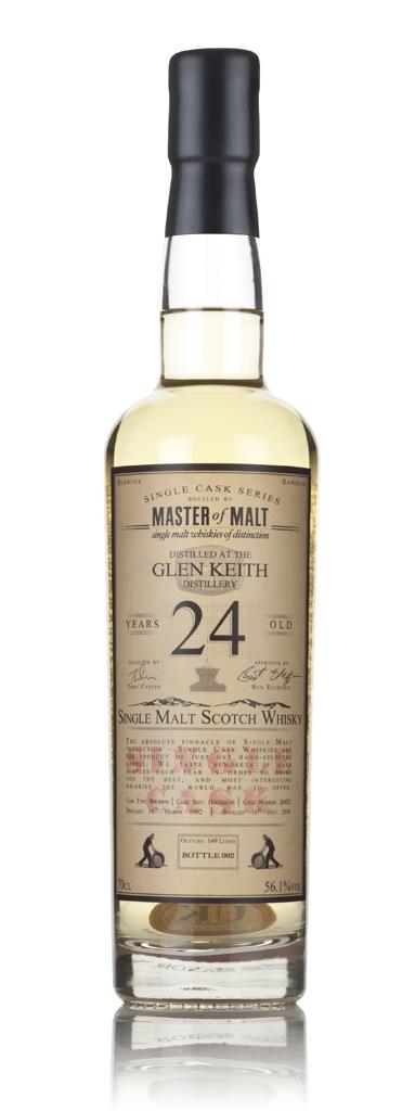 Glen Keith 24 Year Old 1992 - Single Cask (Master of Malt) Single Malt Whisky
