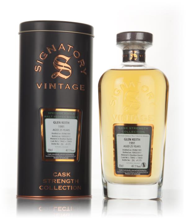 Glen Keith 25 Year Old 1991 (casks 73642 & 73643) - Cask Strength Coll Single Malt Whisky