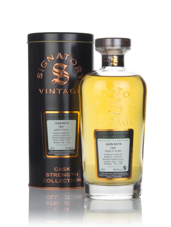 Glen Keith 27 Year Old 1991 (casks 73652 & 73655) - Cask Strength Coll Single Malt Whisky