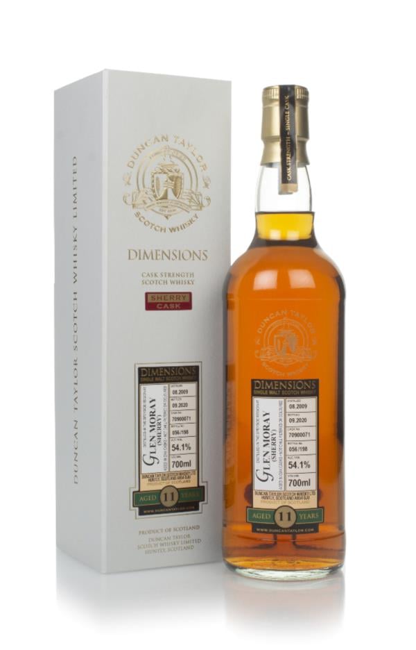 Glen Moray 11 Year Old 2009 (cask 70900071) - Dimensions (Duncan Taylo Single Malt Whisky