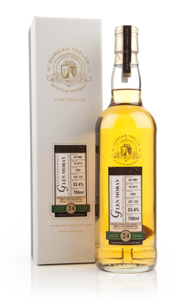Glen Moray 24 Year Old 1989 (cask 5203) - Dimensions (Duncan Taylor) Single Malt Whisky