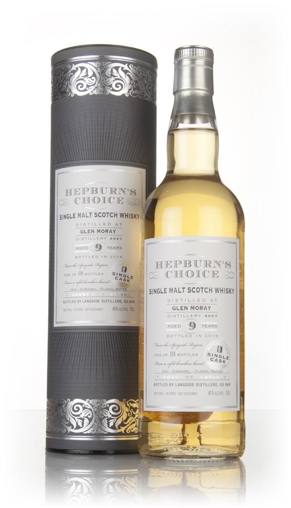Glen Moray 9 Year Old 2007 - Hepburn's Choice (Langside) Single Malt Whisky