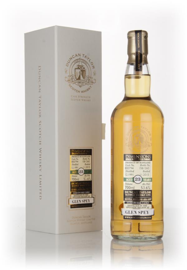 Glen Spey 23 Year Old 1991 (cask 800794) - Dimensions (Duncan Taylor) Single Malt Whisky
