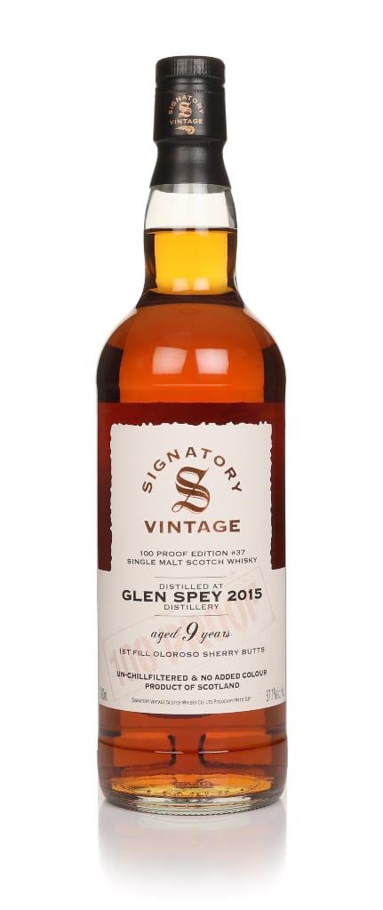 Glen Spey 9 Year Old 2015 - 100 Proof Edition #37 (Signatory) Single Malt Whisky