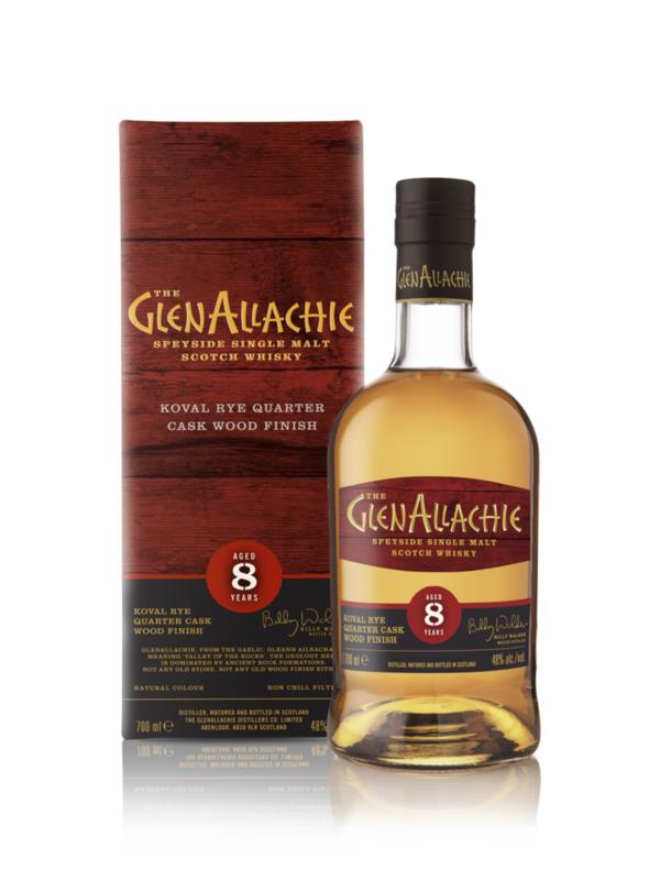 GlenAllachie 8 Year Old Koval Rye Quarter Cask Wood Finish Single Malt Whisky