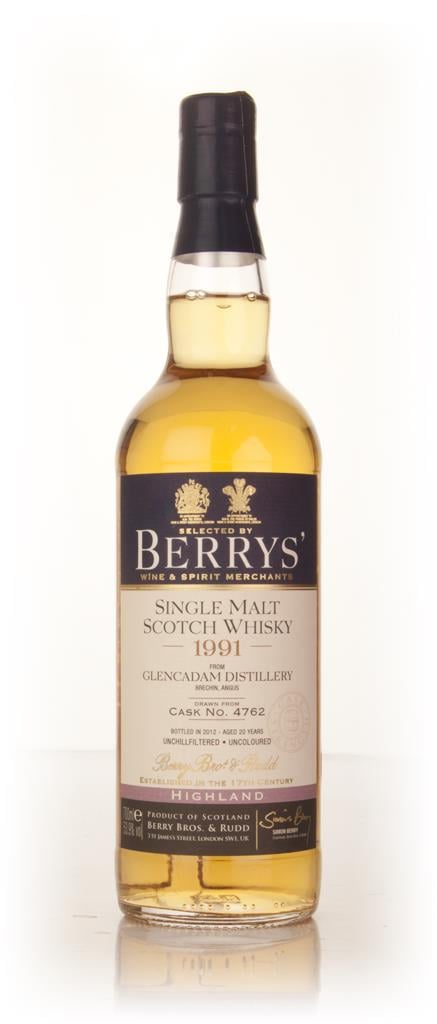 Glencadam 20 Year Old 1991 (cask 4762) (Berry Bros. & Rudd) Single Malt Whisky