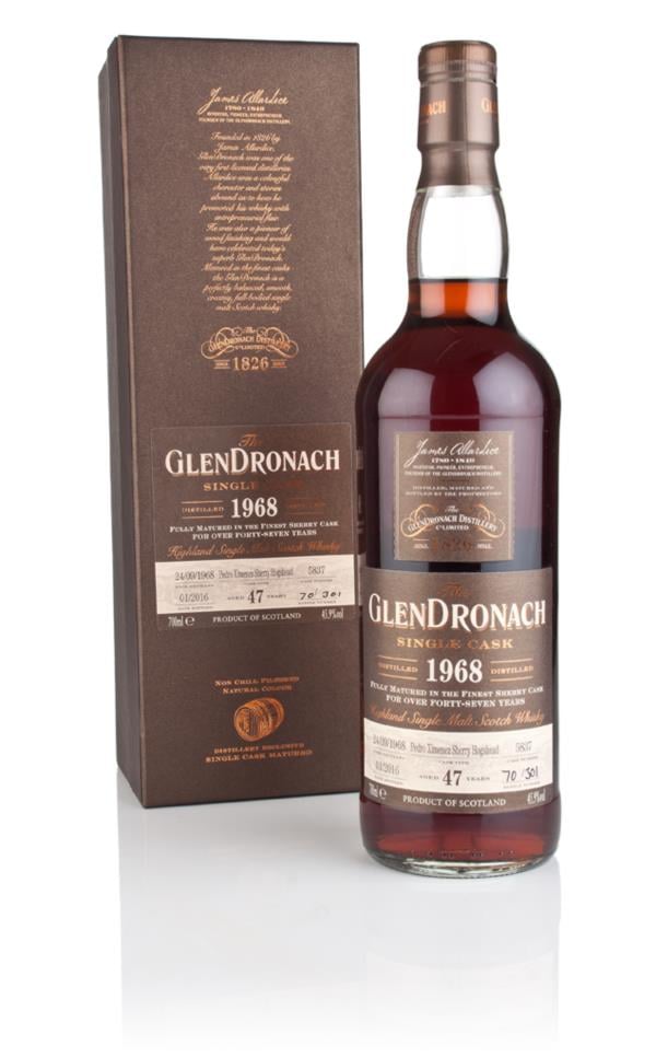 GlenDronach 47 Year Old 1968 (cask 5837) Single Malt Whisky