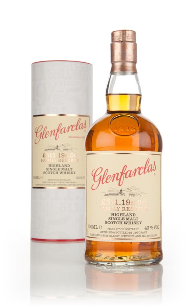 Glenfarclas £511.19s.0d Family Reserve Single Malt Whisky