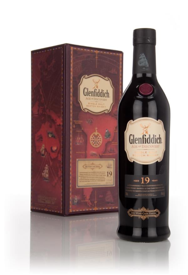 Glenfiddich 19 Year Old - Age of Discovery Red Wine Cask Finish Single Malt Whisky Glenfiddich 19 Year Old - Age of Discovery Red Wine Cask Finish Single Malt Whisky