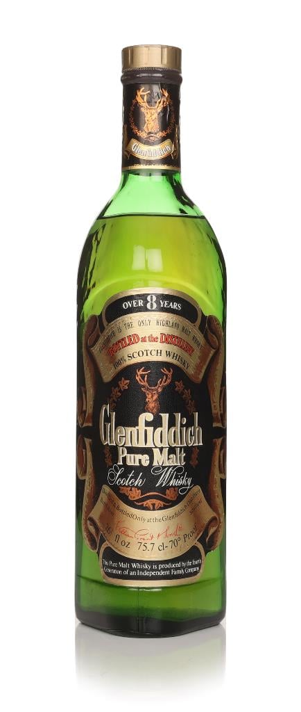 Glenfiddich Pure Malt 8 Year Old - 1970s Single Malt Whisky Glenfiddich Pure Malt 8 Year Old - 1970s Single Malt Whisky