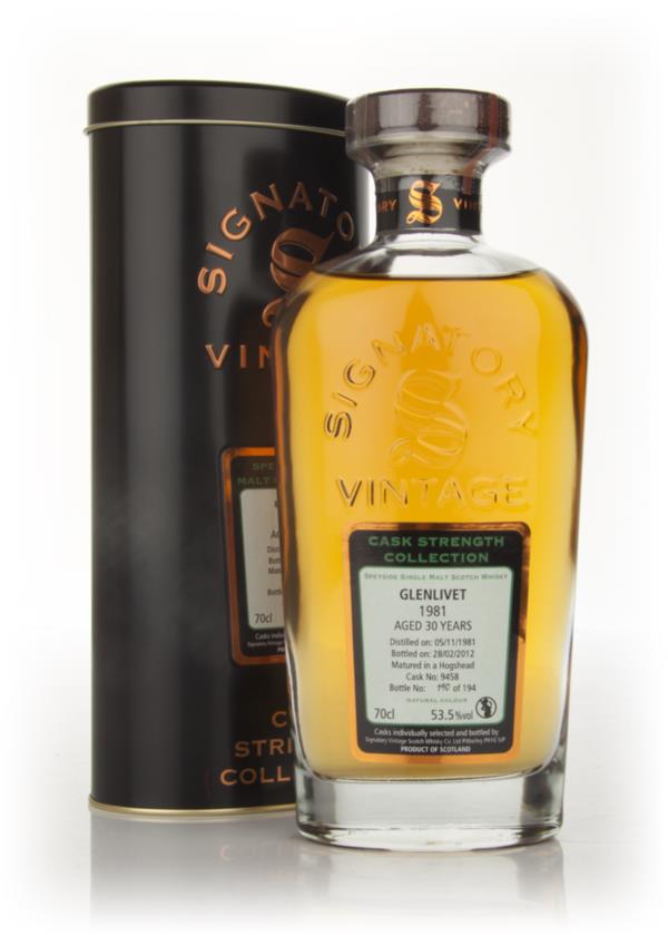 Glenlivet 30 Year Old 1981 (Cask 9640) - Cask Strength Collection (Sig Single Malt Whisky