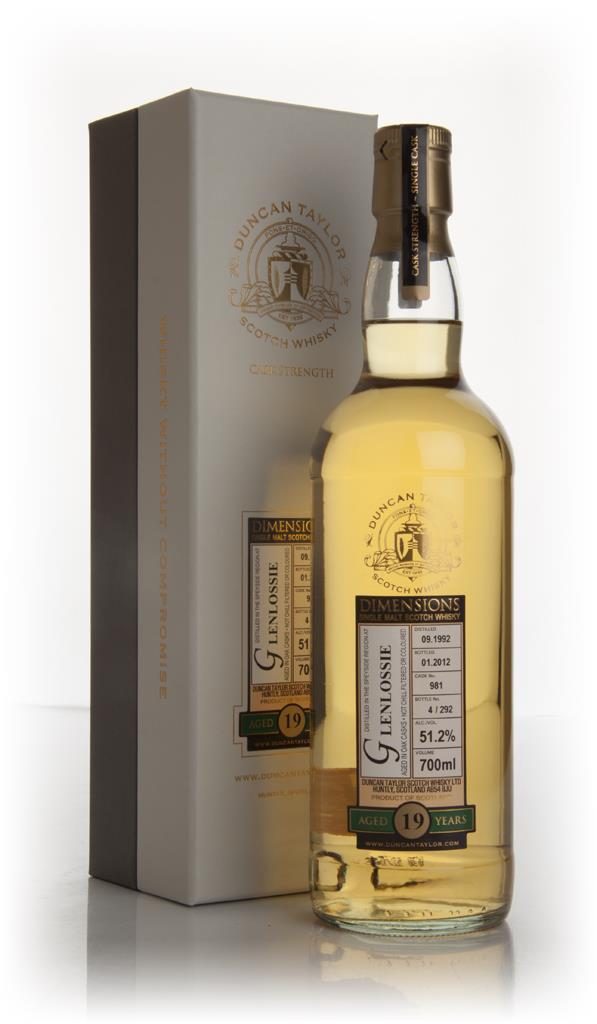 Glenlossie 19 Year Old 1992 Cask 981- Dimensions (Duncan Taylor) Single Malt Whisky