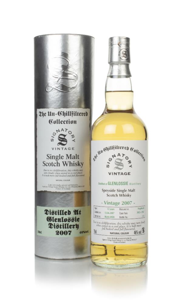 Glenlossie 12 Year Old 2007 (casks 3953 & 3967) - Un-Chillfiltered Col Single Malt Whisky