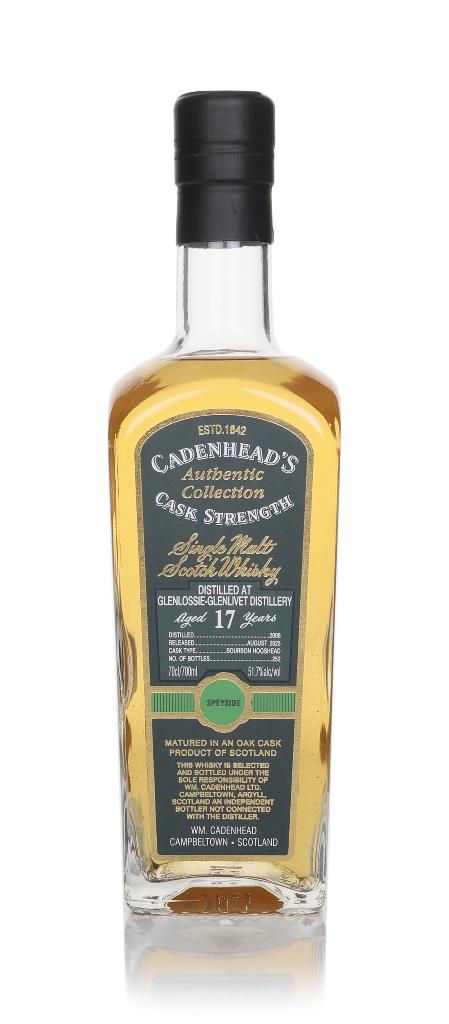Glenlossie 17 Year Old 2008 - Cadenhead's Authentic Collection Single Malt Whisky