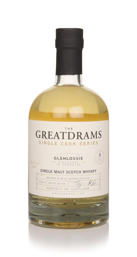 Glenlossie 8 Year Old ex-Bourbon Cask - Rare Cask Series (GreatDrams) Single Malt Whisky