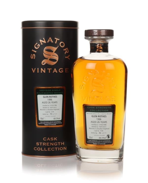 Glenrothes 26 Year Old 1996 (cask 3149) - Cask Strength Collection (Si Single Malt Whisky