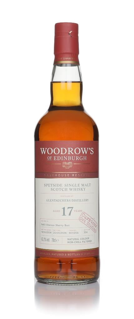 Glentauchers 17 Year Old 2008 (cask 901120A - Woodrows of Edinburgh Single Malt Whisky