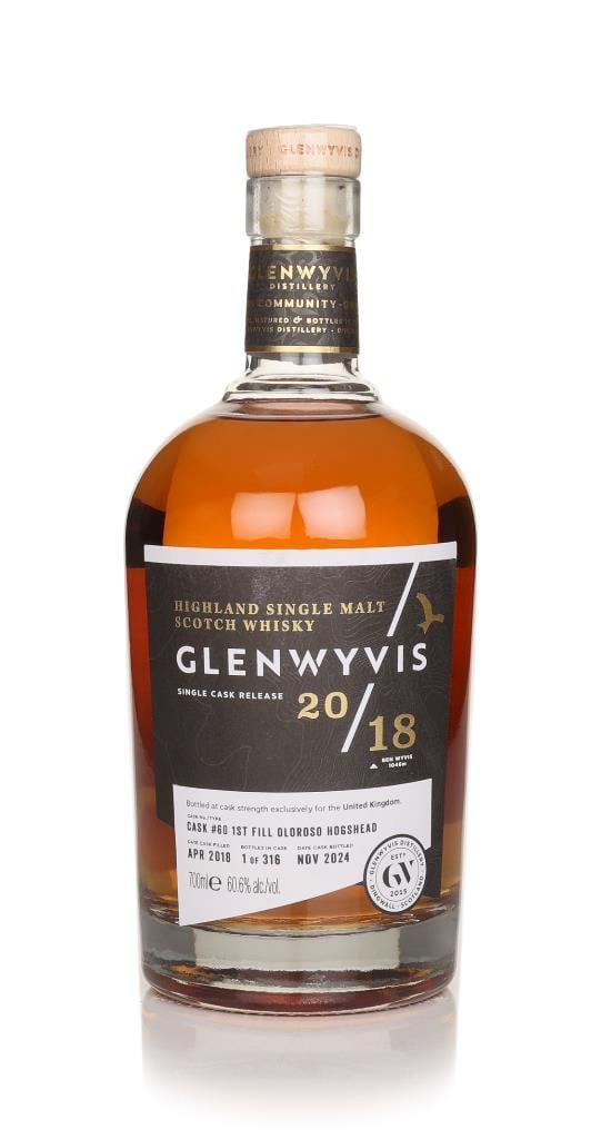 GlenWyvis 6 Year Old 2018 (cask 60) Single Cask Single Malt Whisky